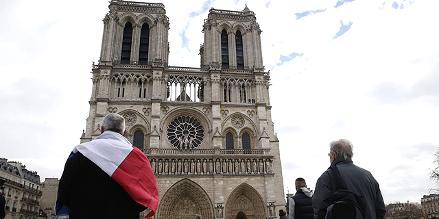 כנסיית הנוטרדאם בפריז , צילום: איי אף פי
