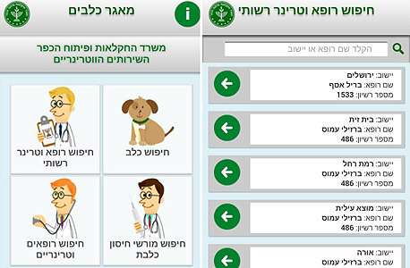 אפליקציית "מאגר כלבים", צילום: צילום מסך