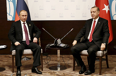 ארדואן (מימין) ופוטין. "לא מבין מדוע הטורקים עשו את זה", צילום: רויטרס