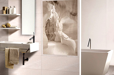 חדר אמבטיה מעוצב בסגנון איטלקי חברת סניטאריו , צילום: סניטאריו