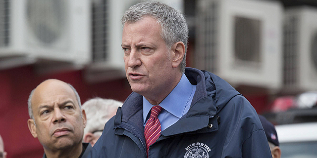 ביל דה בלאסיו, ראש העיר ניו יורק, צילום: איי אף פי