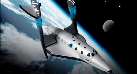 Virgin Galactic's craft (simulation). Photo: Virgin Galactic