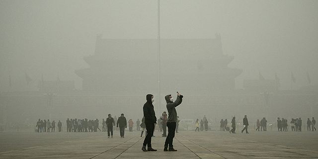 בפעם השנייה החודש: אזהרת זיהום האוויר בבייג&#39;ינג - לרמה הגבוהה ביותר