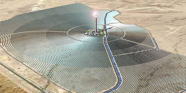 בנק לאומי יממן הקמת תחנת כוח תרמו-סולארית בנגב