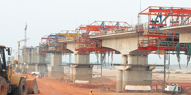 בניית גשר לוקו על ידי שיכון ובינוי בניגריה, צילום: יוטיוב