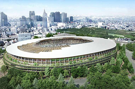הדמיית האצטדיון האולימפי בטוקיו 2020. באישור הממשלה