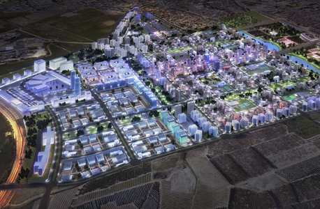 הדמיית השכונה החדשה באשקלון. הגדלה משמעותית של מספר התושבים בעיר, הדמייה: רשות מקרקעי ישראל
