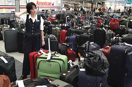 &quot;רק&quot; 32 מיליון מזוודות לא הגיעו בזמן ליעדן ב-2008 - ירידה של 20%