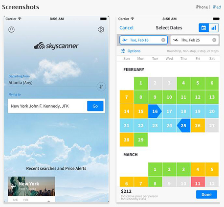 סקייסקנר אפליקציה Skyscanner 