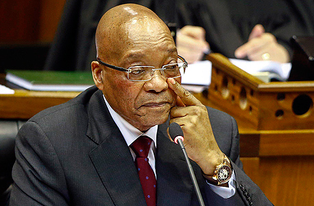 אולץ להתפטר בשל שחיתות. ג'ייקוב זומה נשיא דרום אפריקה