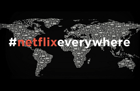 נטפליקס בכל מקום  Netflix everywhere  כרזה  