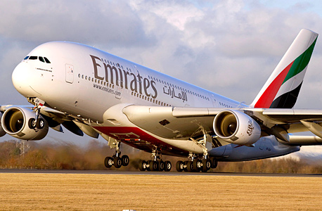 מטוס איירבוס A380 של חברת התעופה אמירייטס, צילום: emirates