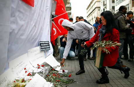 מקום הפיגוע באיסטנבול ביום שאחרי