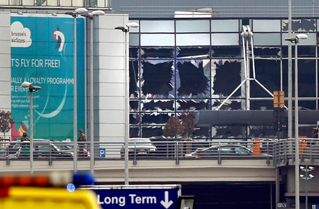 נמל התעופה אחרי הפיצוצים, צילום: רויטרס