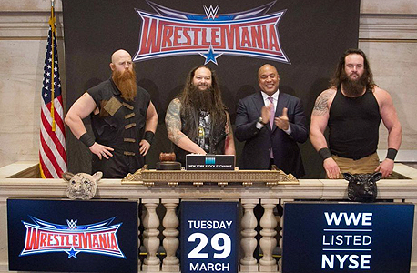 כוכבי WrestleMania וול סטריט, צילום מסך: @NYSE