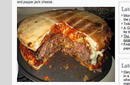 המקום השני בתחרות המאכלים המשמינים בעולם