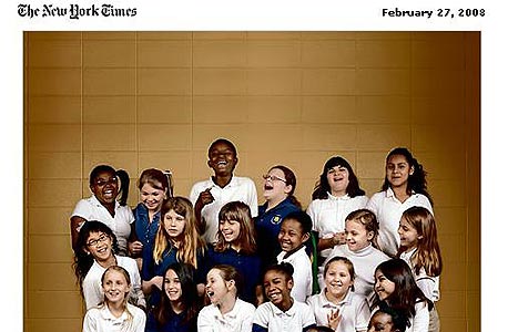 ניו יורק טיימס על יתרונות ההפרדה בין המינים בביה"ס, צילום מסך: nytimes.com