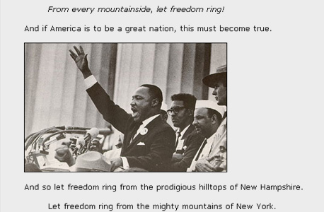מרטין לותר קינג נואם, צילום מסך: AmericanRhetoric.com