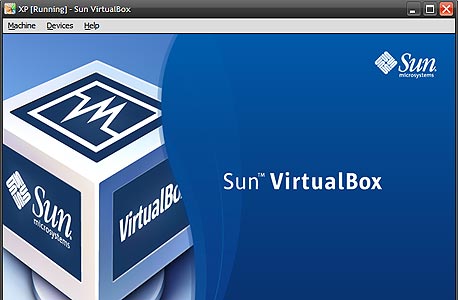 מסך האתחול של מערכת וירטואלית ב-VirtualBox , צילום מסך