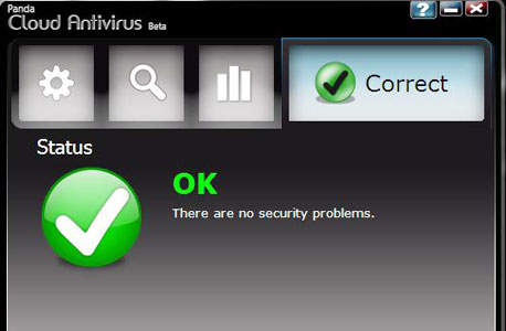 תוכנות אנטי-וירוס לא יודעות להתמודד באופן יעיל עם מוטציות "קיברנטיות", צילום מסך: panda cloud antivirus 