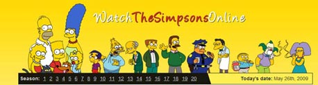 כל פרקי משפחת סימפסון ברשת, צילום מסך: wtso.net