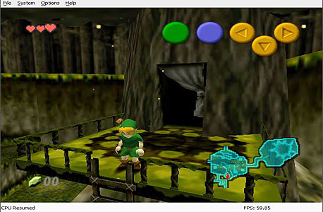 Legends of Zelda: Ocarina of Time ב-Project64