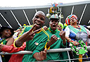 אוהדים בדרום אפריקה לקראת מונדיאל 2010, צילום: איי אף פי