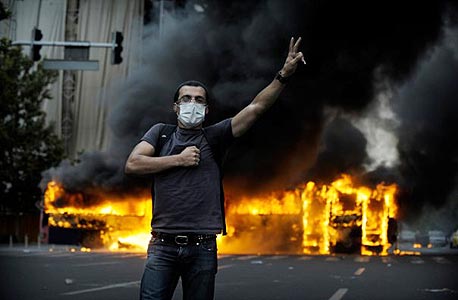 המהומות באיראן ב-2009, צילום: cc-by-Faramarz Hashemi