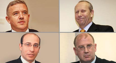 מימין מוטי רוזן, יונל כהן, שי טלמון ואייל לפידות מימין מוטי רוזן, יונל כהן, שי טלמון ואייל לפידות