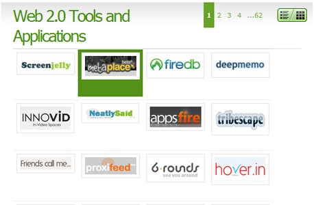 אינדקס יישומי הרשת של Go2Web2.0 אינדקס יישומי הרשת של Go2Web2.0