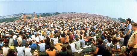 פסטיבל וודסטוק, בית אל, 17-15 באוגוסט 1969. הגדרות קרסו ומרבית הנוכחים נכנסו בלי לשלם, צילום: Getty Image