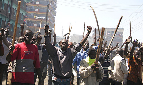 הפגנות אלימות בקניה, בבחירות של 2008, צילום: בלומברג