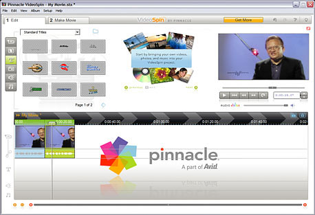 עריכת וידאו עם Pinnacle VideoSpin 