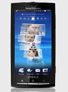 Xperia X10 - ממשק משתמש ייחודי
