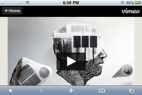 צפיה בסרטוני Vimeo מתוך האייפון