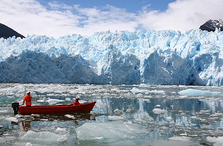 קרחון נמס בפטגוניה, ארגנטינה, צילום: איי אף פי