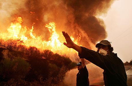  שריפות הענק ביוון, צילום: איי אף פי