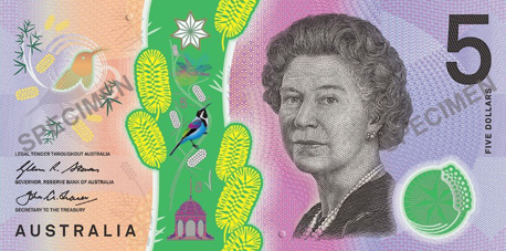 שטר של 5 דולר אוסטרלי