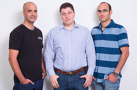Forter founders (left tyo right) Alon Shemesh, Michael Reitblat, and Liron Damri. Photo: Forter