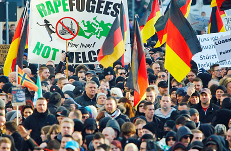הפגנה נגד פליטים בקלן, גרמניה