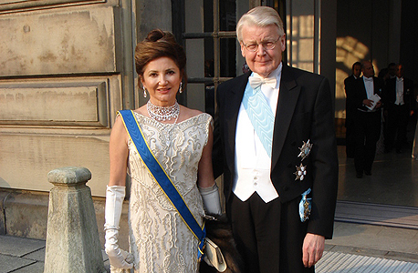 דורית מוסאיוף ובעלה, נשיא איסלנד אולפור גרימסון