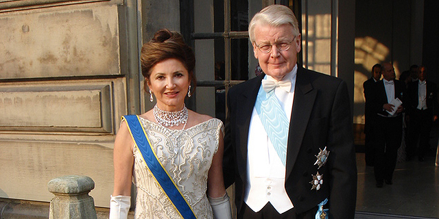 דורית מוסאיוף ובעלה, נשיא איסלנד אולפור גרימסון, צילום: forseti.is