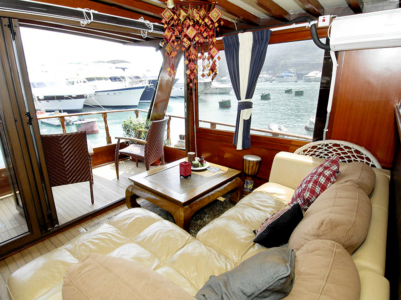בית סירה בהונג קונג., צילום: airbnb