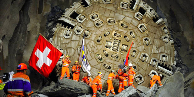 שוויץ: נפתחה מנהרת הרכבת הארוכה והעמוקה ביותר בעולם 