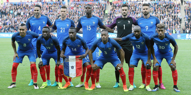 נבחרת צרפת ליורו 2016, צילום: איי פי