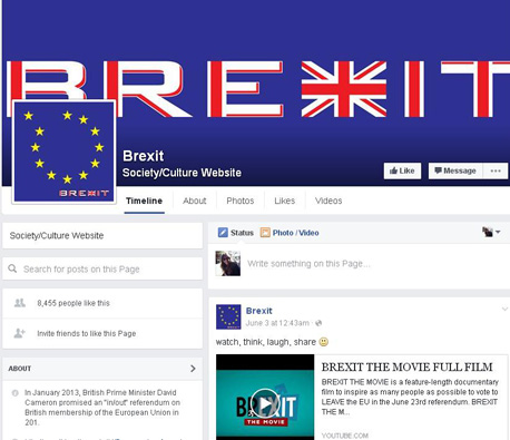 Brexit בפייסבוק