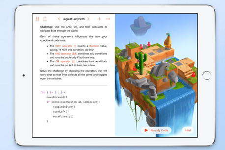 Swift Playgrounds סוויפט אפל , צילום: apple