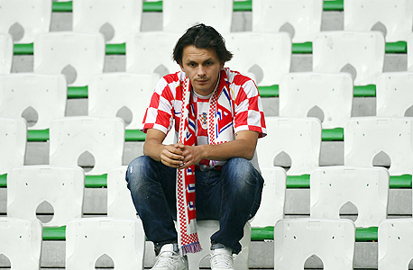 אוהד נבחרת קרואטיה. נראה מבולבל, צילום: איי אף פי