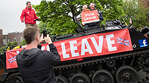תומכי הפרישה בסנדרלנד,בריטניה, צילום: בלומברג