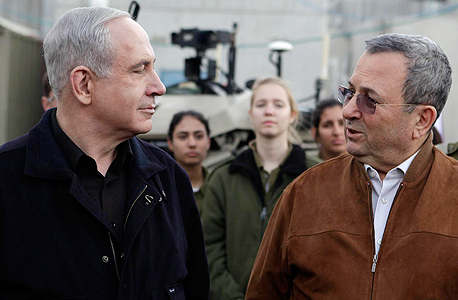 מימין אהוד ברק ו בנימין נתניהו ראש הממשלה, צילום: אדי ישראל